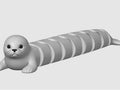 White 3d printed seal